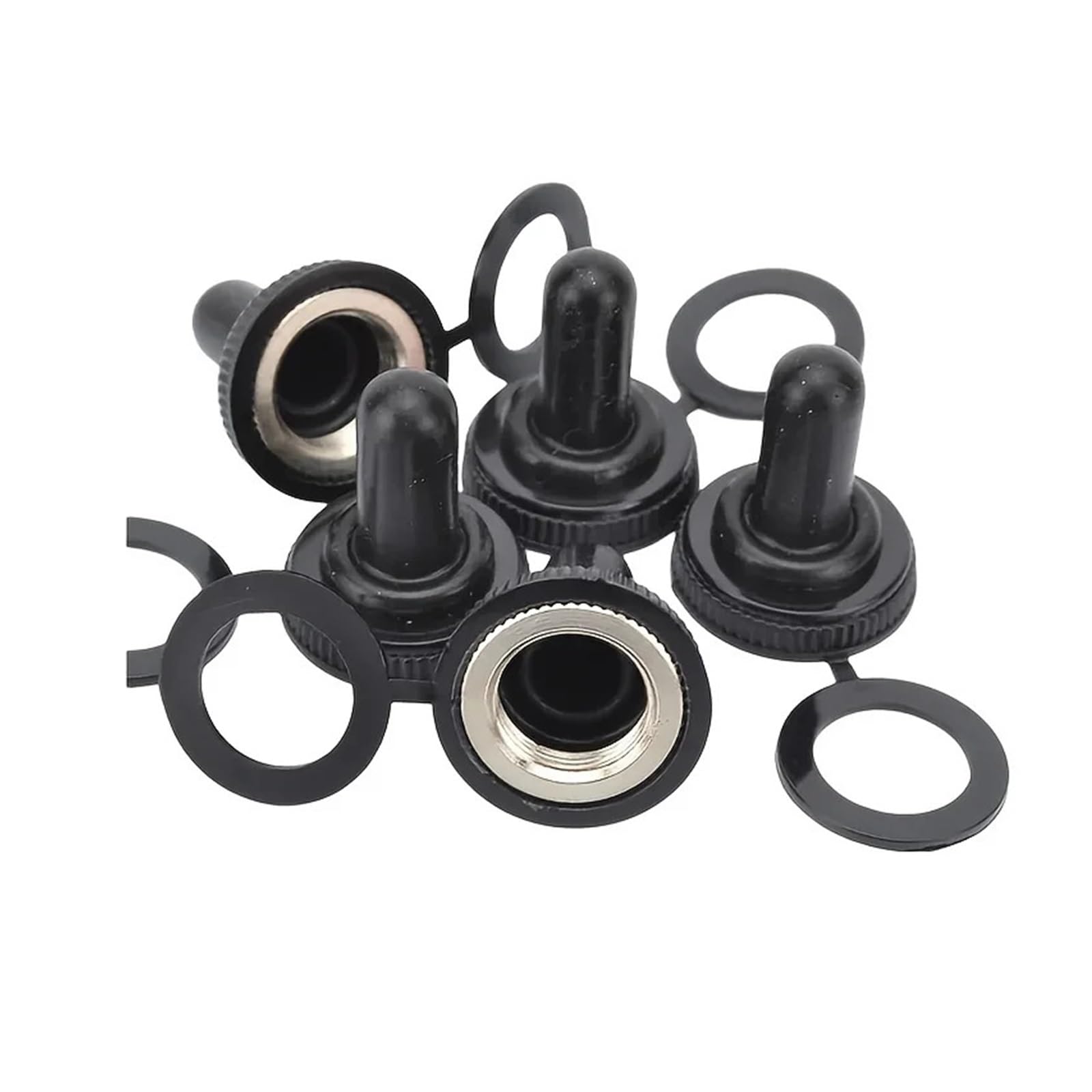 AARTERZZA 5pcs 12mm Stainlesss Steel Toggle Switch Water Proof Cover