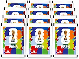 Kit com 15 Envelopes de Figurinhas, Copa do Mundo 2026 Oficial, 105 figurinhas