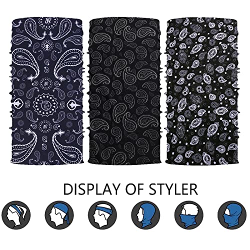 Mobest Neck Gaiter Mask, Face Scarf Bandana Tube Cover, Breathable Sun& Wind Proof For Skiing Running Motorcycle Riding #TOP3
