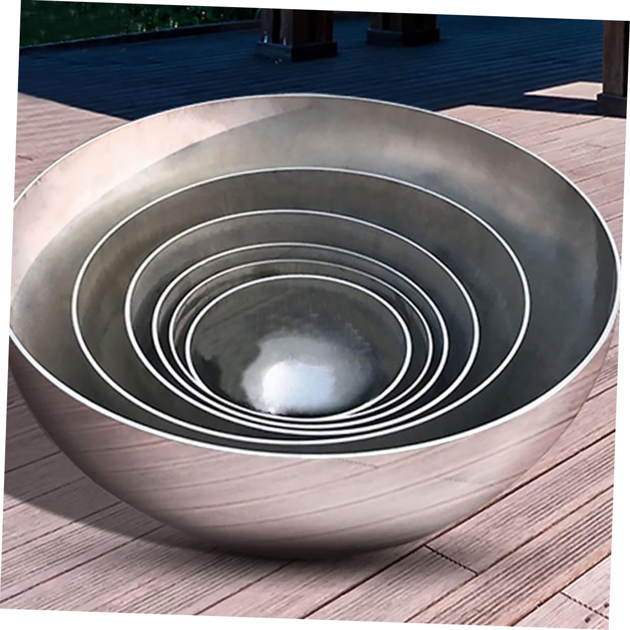 TOYANDONA 4 pezzi Sfere Decorative da Giardino in Acciaio Lucidato Specchiato per Esterni Riflettenti e Ornamentali per Cortile Patio e Giardino
