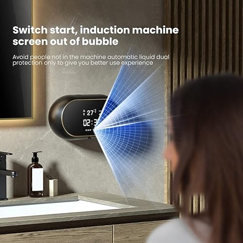 Miniatura 2 de Dispensador automático de jabón montado en la pared sin contacto Máquina de espuma líquida USB Sensor infrarrojo Manos eléctricas 2