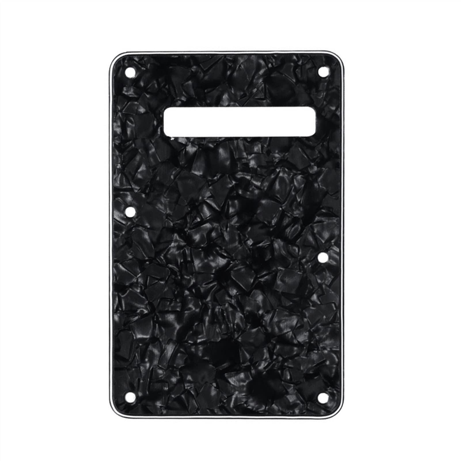 FLFL Linkshänder-Gitarre-Back Plate Black Pearl 4ply Für NS Elektrische Gitarre Pickguards für E-Gitarren