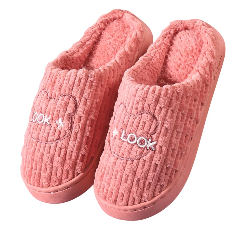 Women Winter Slipper Soft Fleece Lining Woolen Flip Flop Slides Men Indoor Carpet Spa Home Slipper for Bedroom Sandals-image-14