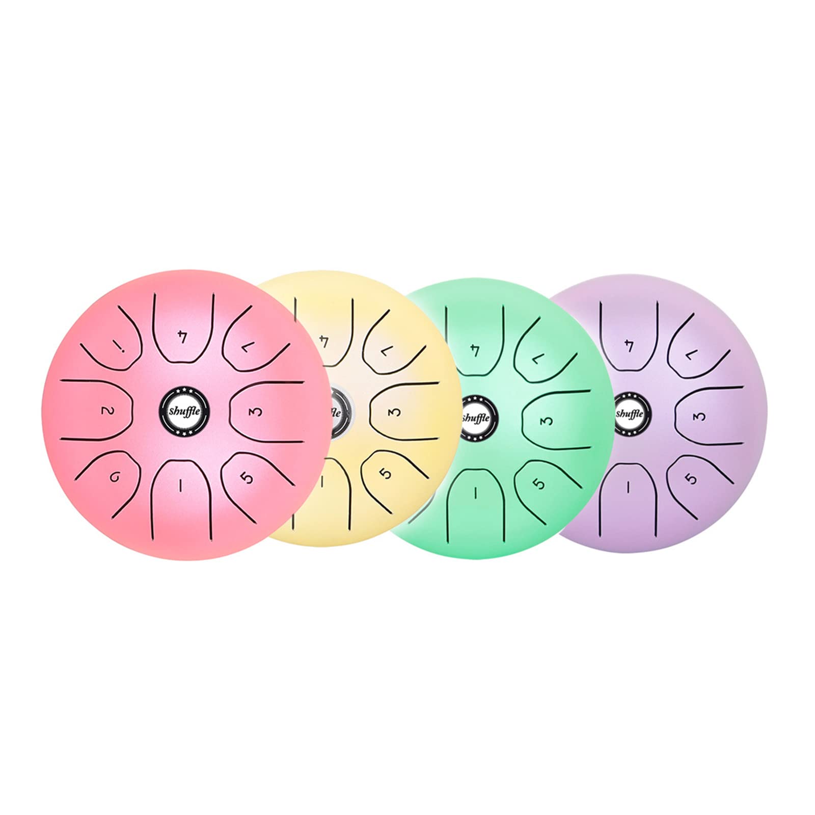 Tambour à langue en acier de 14 cm, 8 notes, instrument de percussion avec maillets, baguettes, sac de transport, pour adulte
