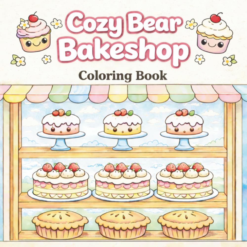 Cozy Bear Bakeshop Coloring Book: Sweet Moments At The Bakery
