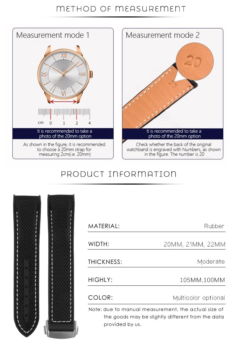 Bracelet de montre en caoutchouc pour Omega couturier, fermoir à boucle de déploiement pliable, Bracelet de luxe en Nylon et silicone, accessoires, pièces