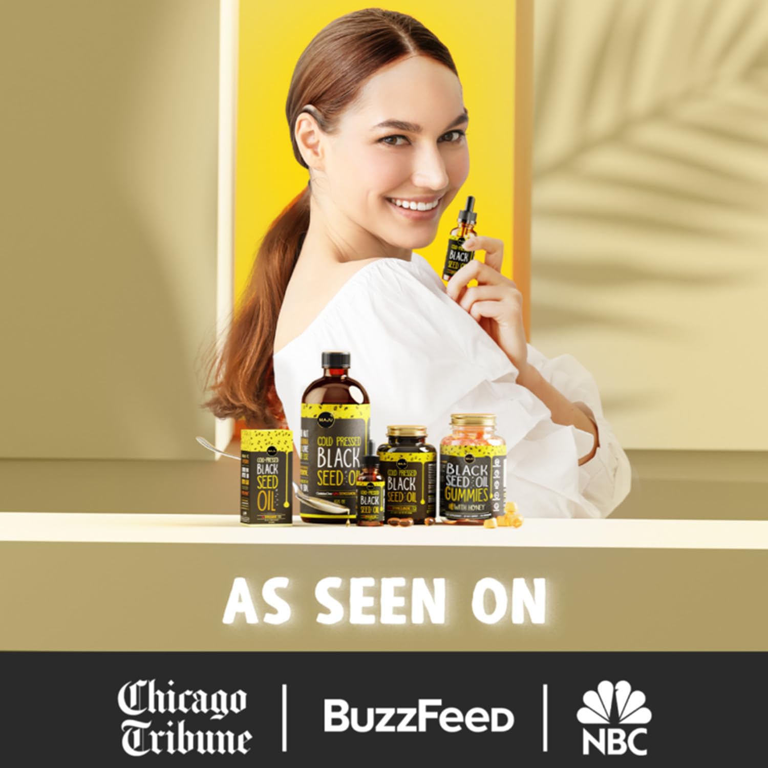 Maju Superfoods Black Seed Oil - 3 Times TQ, Cold-Pressed, Travel Size, 100% Turkish Black Cumin Seed Oil, Liquid Pure Blackseed, Glass Bottle, 2 Oz