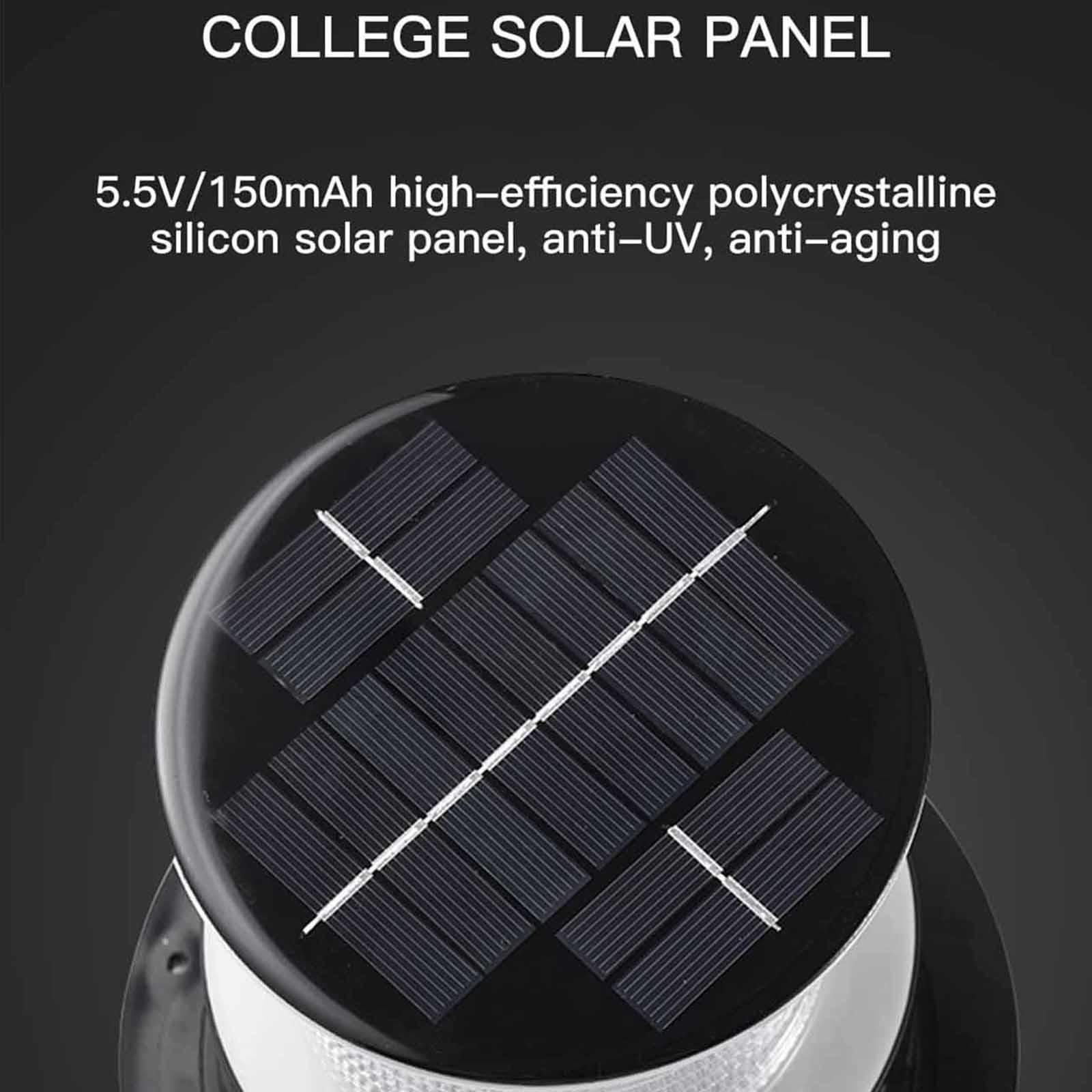 XTevu Luce Di Sicurezza Per Chiatta Solare - Faro Lampeggiante A 20 LED, Impermeabile IP68 Con 256 Perline Lampada Per Imbarcazioni Marine