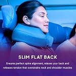 Cabeau Evolution S3 Travel Neck Pillow Memory Foam Neck Support, Adjustable Clasp, and Seat Strap Attachment - Comfort On-The-Go with Carrying Case for Airplane, Train, and Car (Jet Black)