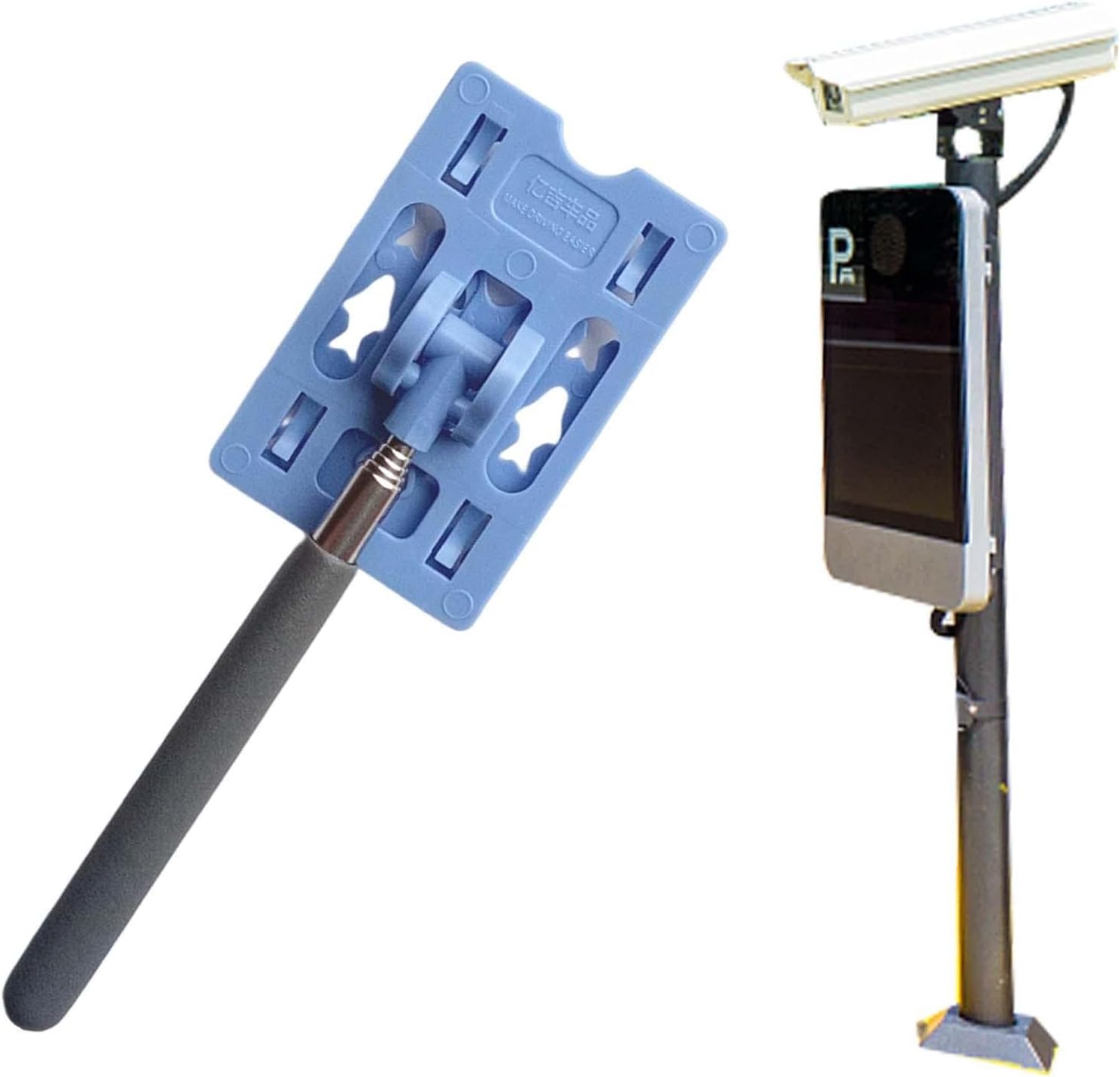 Contactless Parking Toll Paying Rod - Stainless Steel Vehicle Card Holder Tool, Easy To Use Car Parking Payment Stick | Convenient Contactless Payment Accessory For Paying Toll Fees Safely And Quickly