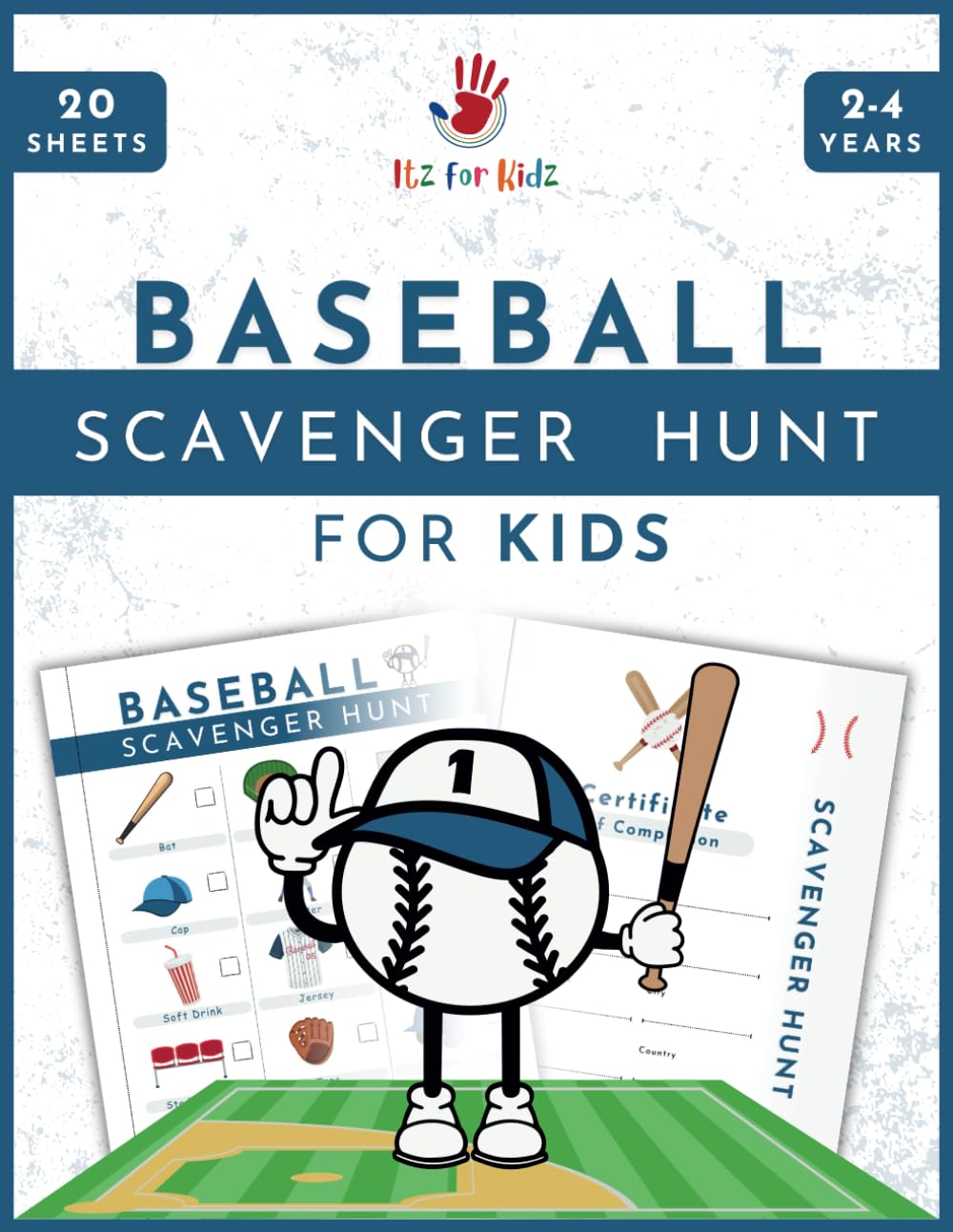 Baseball Scavenger Hunt for Kids: Ideal Kids Companion for Baseball Games | Fun Ballpark Activity for Kids | Itz for Kidz (Scavenger Hunt for Kids from Itz for Kidz)