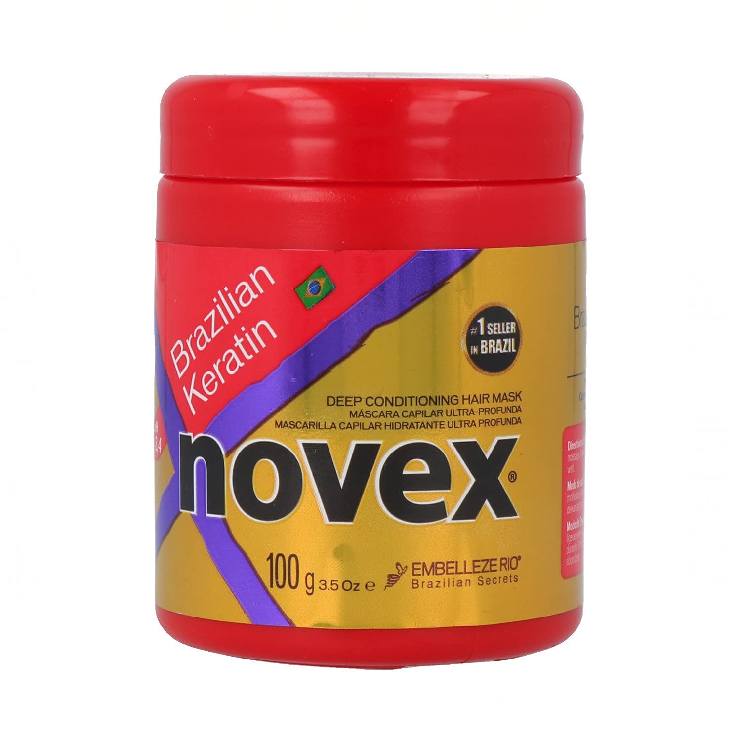 NOVEX Brazilian Keratin Hair Care Treatment Cream oz)