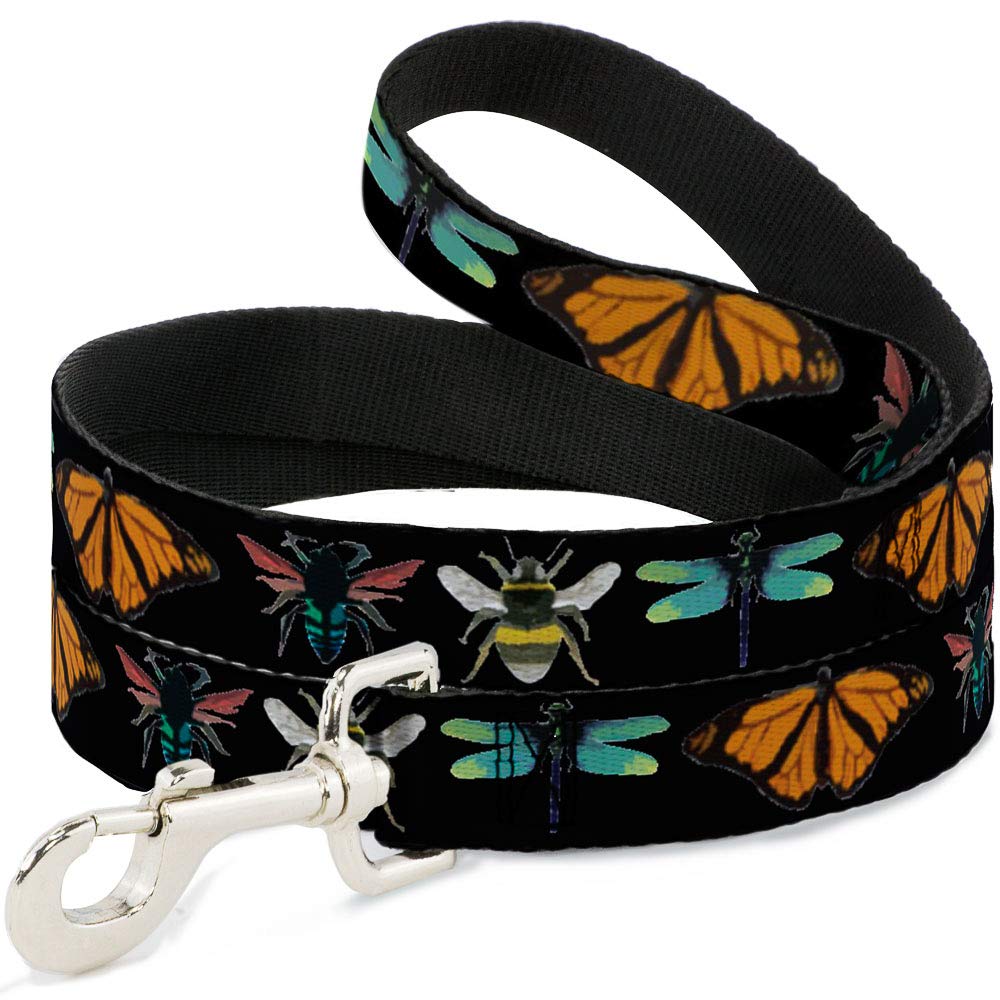 Correa para Mascotas Buckle-Down Insectos Negro de Nailon Resistente para Perros