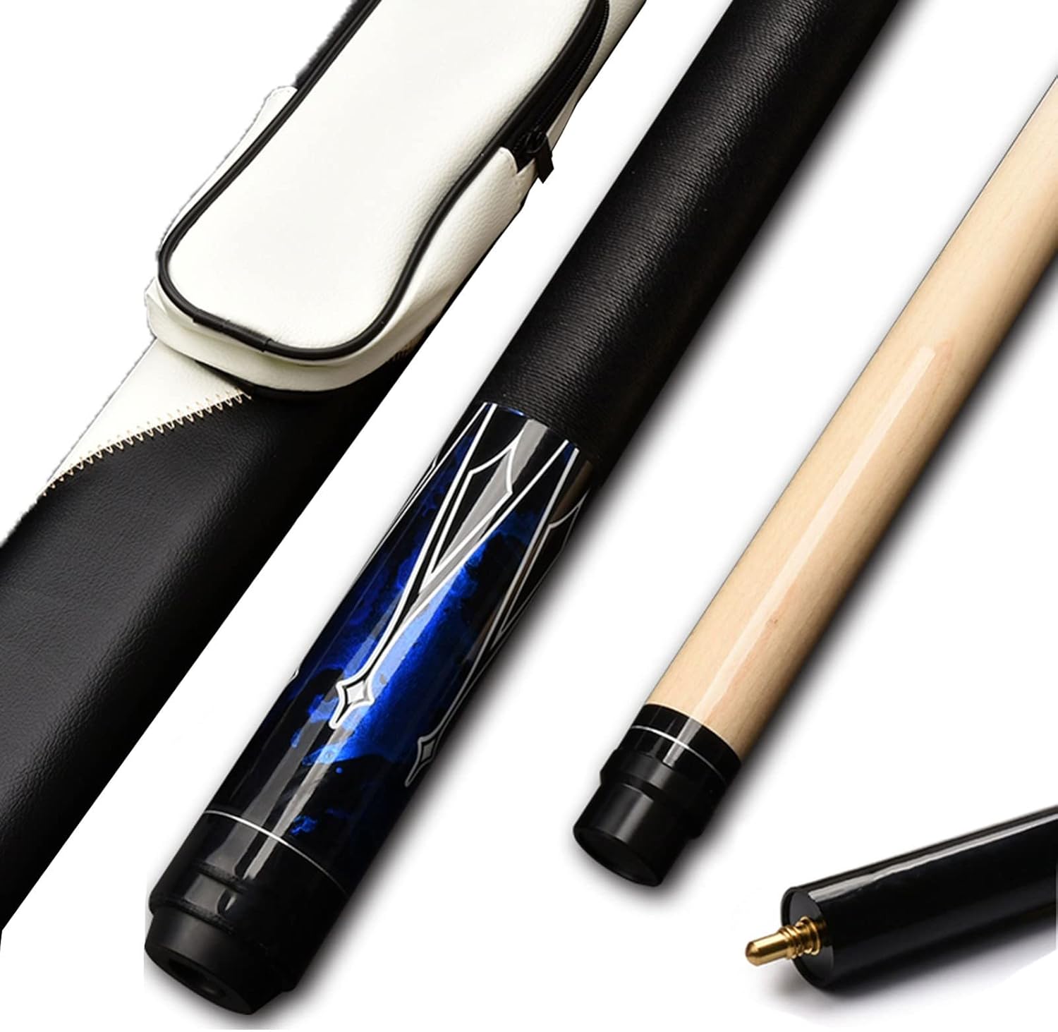 ビリヤード キュー ビリヤード ビリヤードキュー1/2 タイプクラブ、57 インチのメープル素材、18-20 オンス 12.5 mm