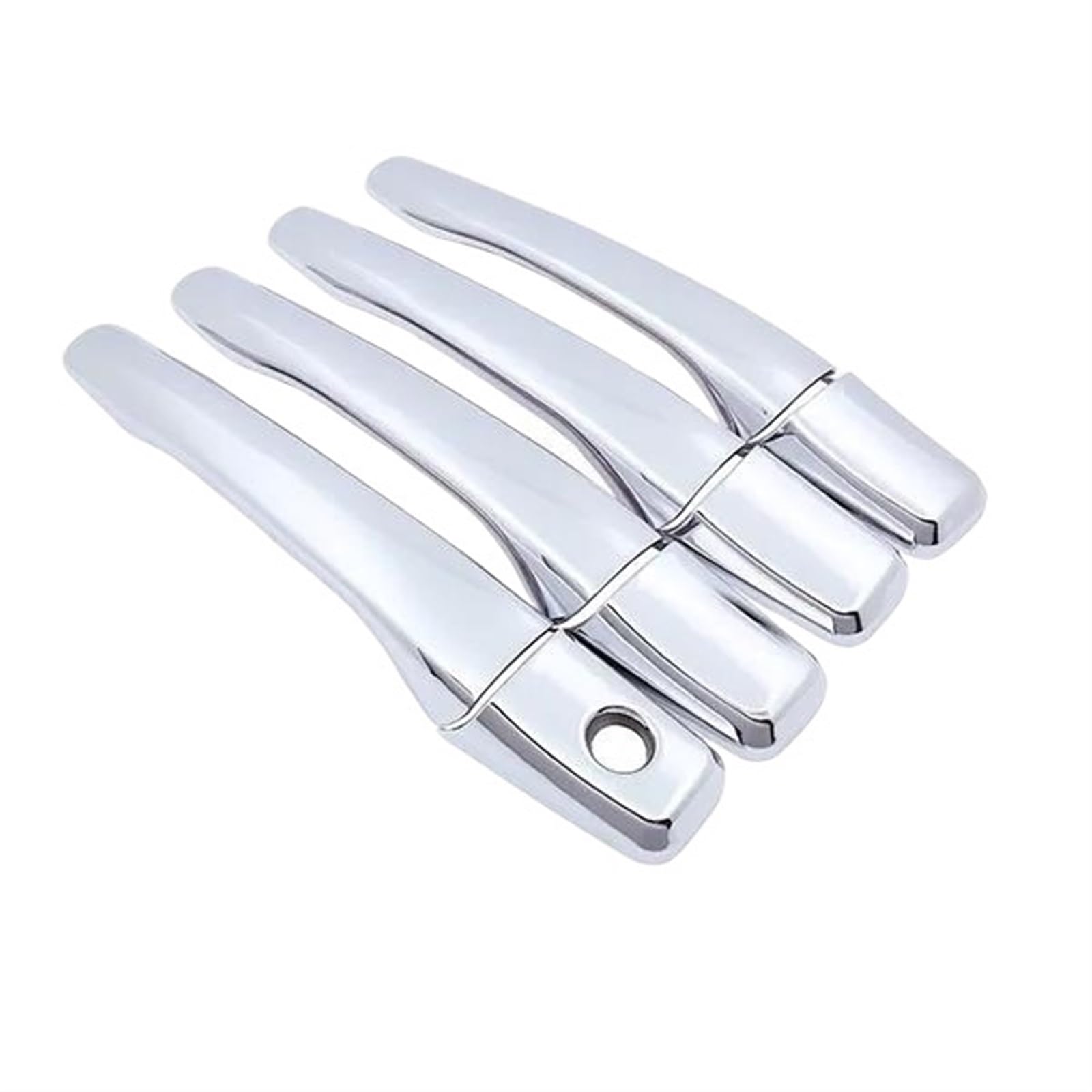 Lzbzhb 4Handle 1 Keyhole Car Exterior Outsidedoor Handle For For 380 Db Series 2005 2006 2007 2008 Chrome For Smart Door Handle Cover Car Exterior Stickers(4Handle 1 Keyhole)
