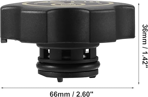 Miniatura 6 de ACROPIX Tapón de depósito de refrigerante a presión de radiador para Buick Cascada - 1 unidad negra