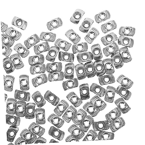 PRETYZOOM Cage Nuts for Aluminum Profiles 100pcs T-Nuts Pack EU Standard Aluminum Extrusion Accessories