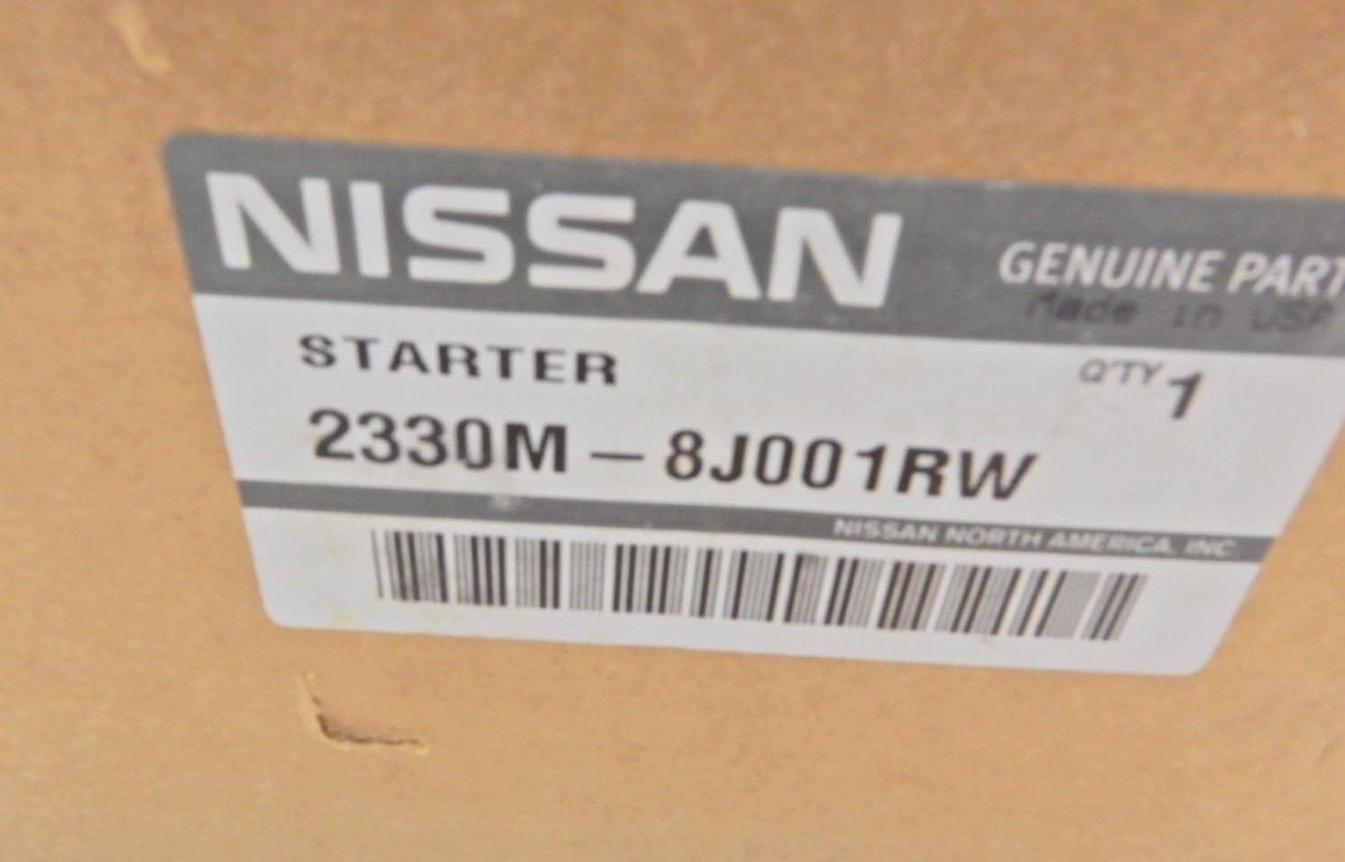 Nissan 2330M-8J001RW Starter Motor Assembly