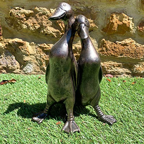 Vintage Duck Garden Statue Sculpture Pair Of Love Ducks Decorative Ornament