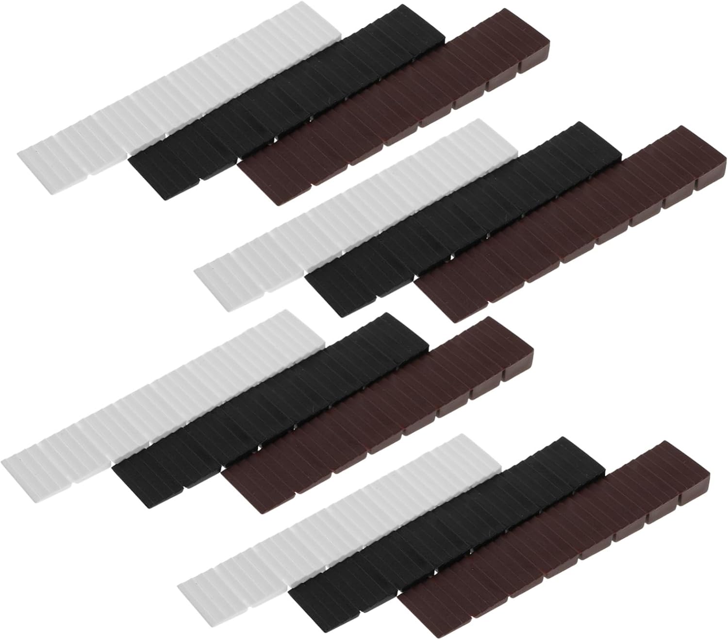 STOBOK 72pcs Furniture Leveling Shims Plastic Pads for Chairs Cabinets Toilets More Versatile Shims Support Uneven