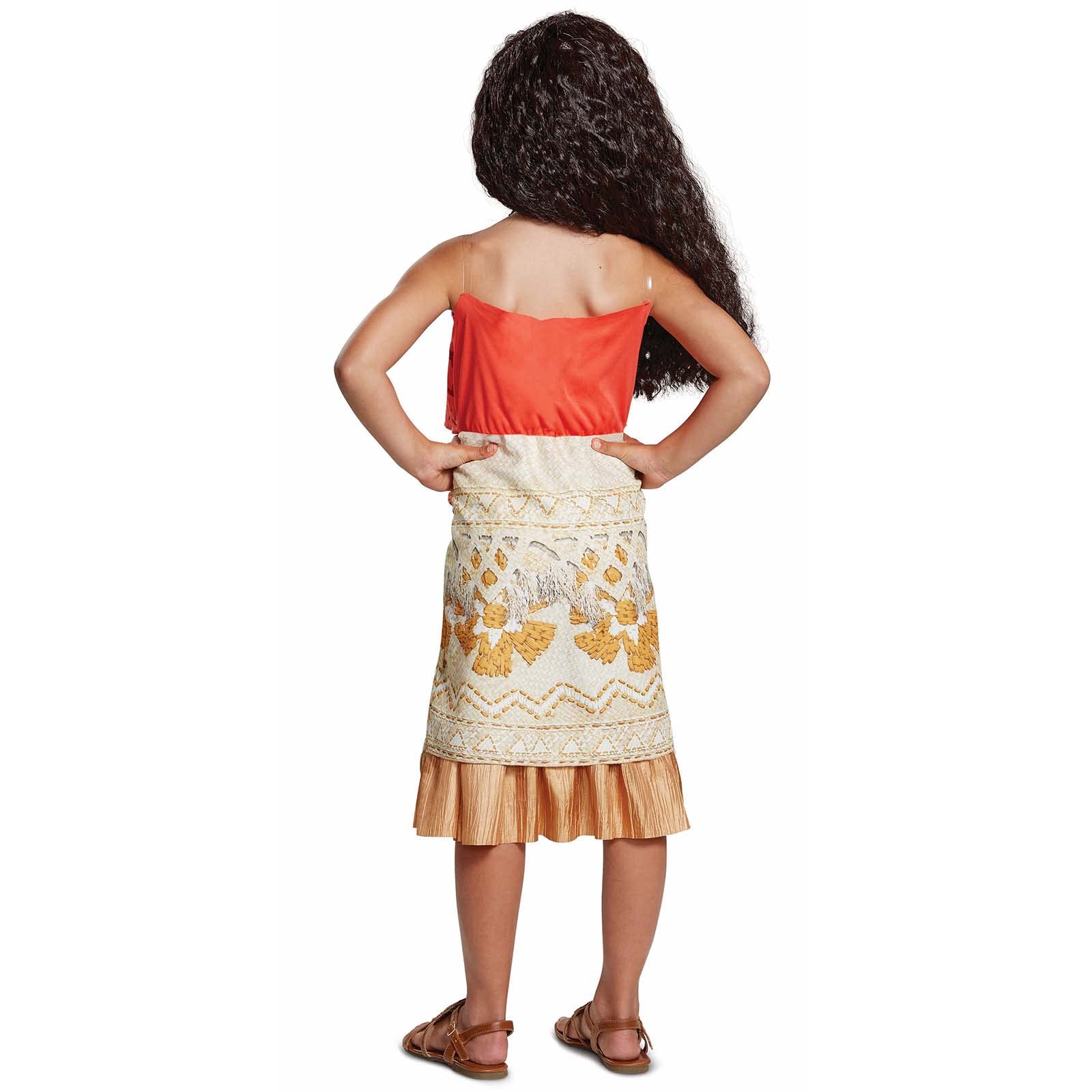 Disney Officiel Deguisement Vaiana Enfant Deluxe, Déguisement Princesse Fille disponible en tailles XS, S et M