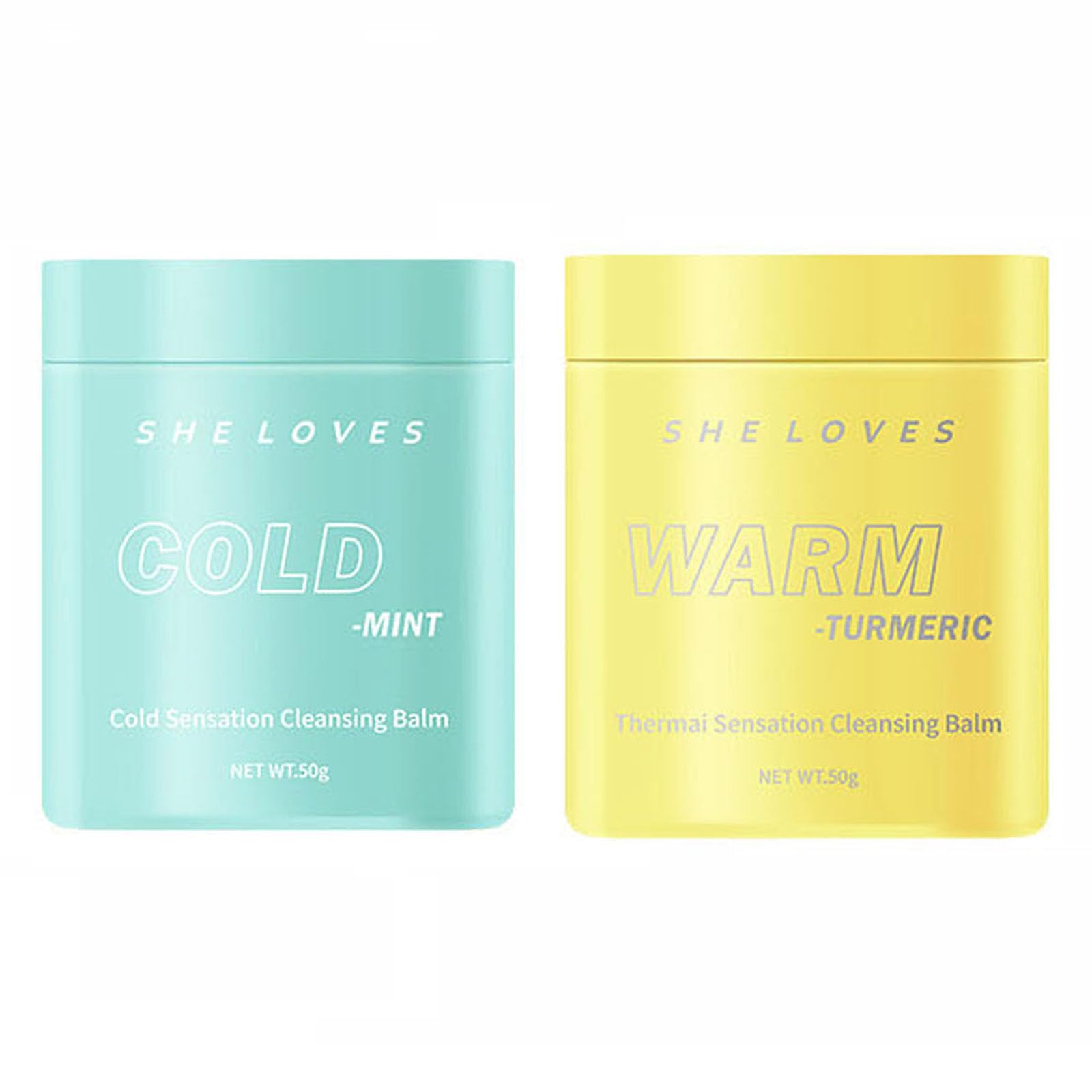 Joyeee Bálsamo Desmaquillante Facial, Cleansing Balm - Limpiador Facial, Apto para Todo Tipo de Piel, Ingredientes Naturales, Sentirse Flexible y Suave (2 x 50g)
