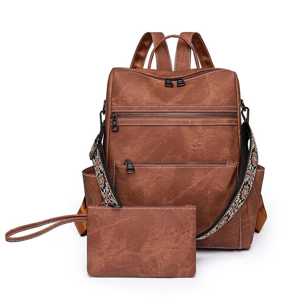Sac à dos vintage pour femme idéal pour les cours et les sorties en ville