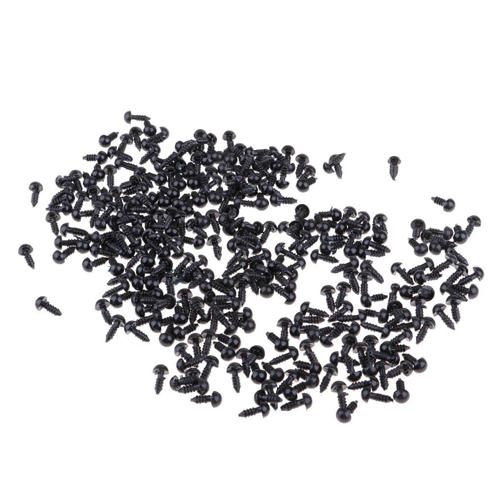 300 Pieces 6mm Plastic Safety Eyes for Teddy Bear Doll Animal Puppet Toys Crafts DIY Making Collections (4mm)-image-9