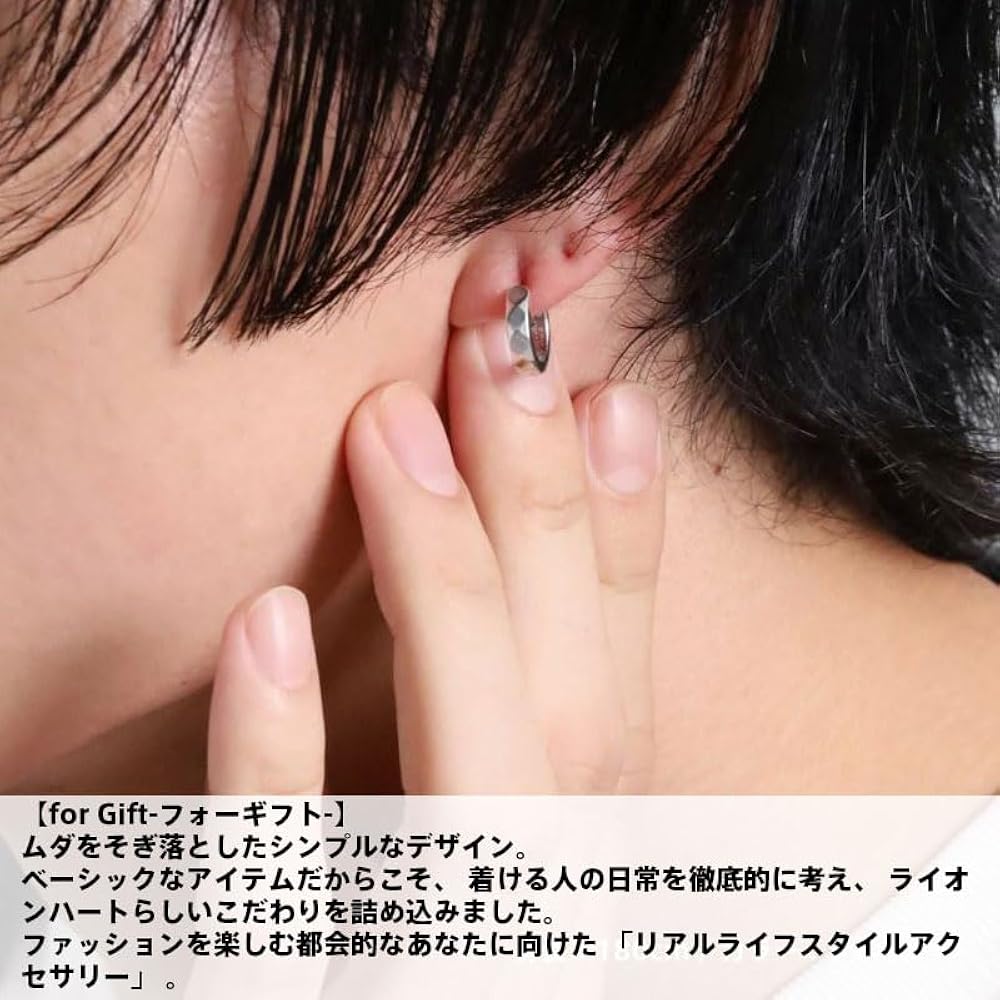 LION HEART ピアスセット　おまけつき for Gift”スタッズピアス/フラグメントホースシュー/シルバー925