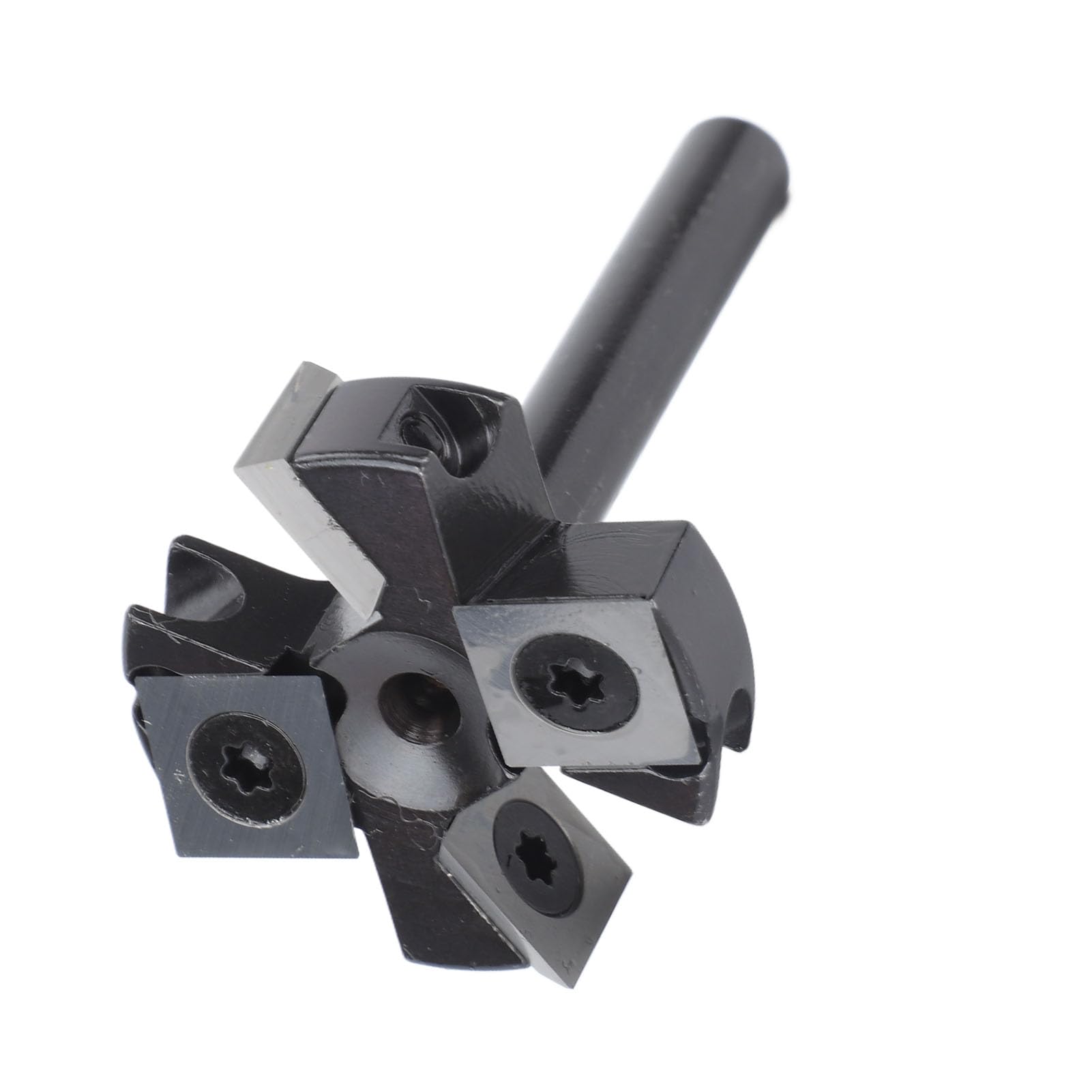 Frez do napawania CNC Spoilboard Trzpień 8 mm Frez z węglików spiekanych ze stali wysokowęglowej 4-rowkowa strugarka do spłaszczania płyt 1 1/2 Średnica cięcia do maszyn CNC do