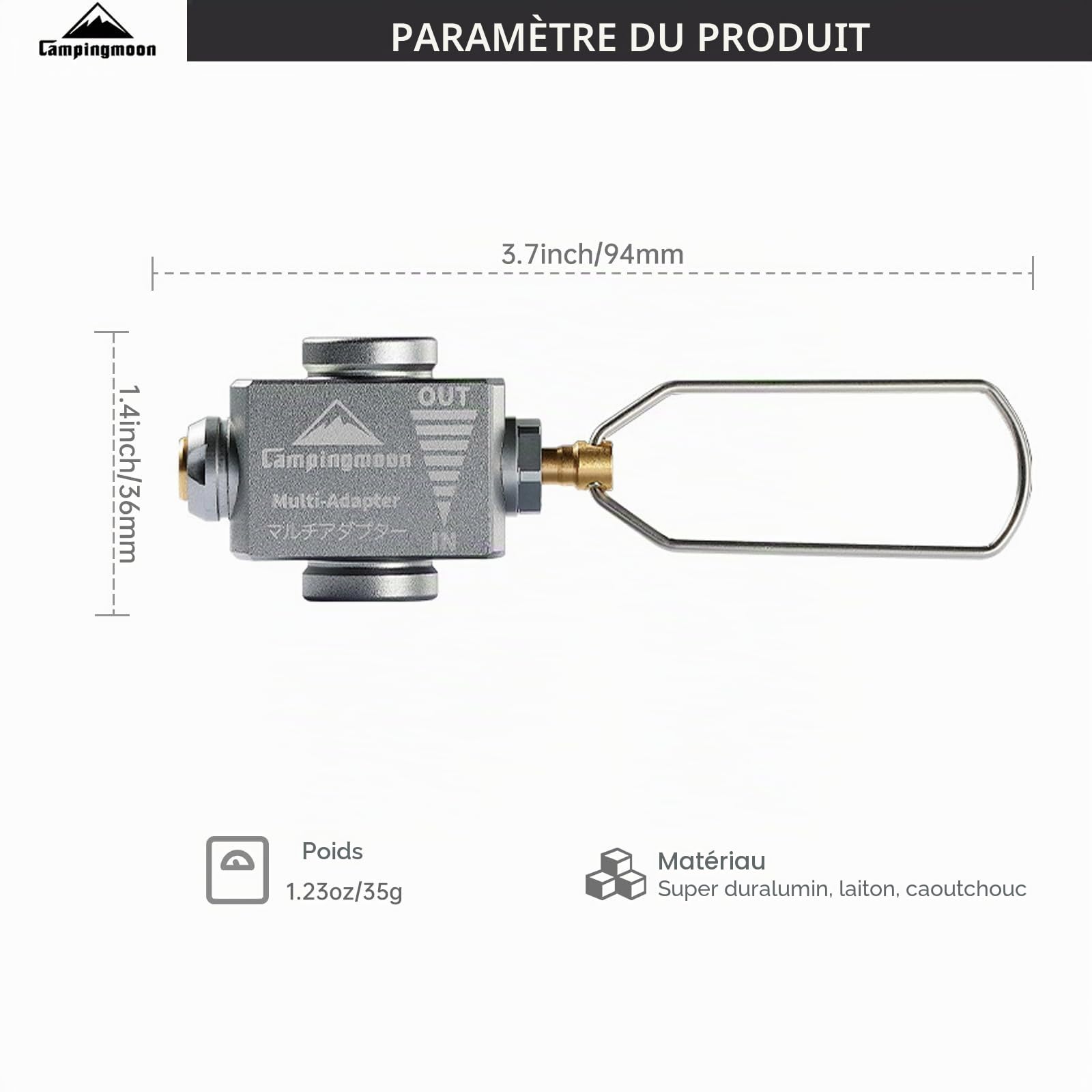 Adaptateur De Recharge Campingmoon Z15 – Transvase Ton Gaz Facilement