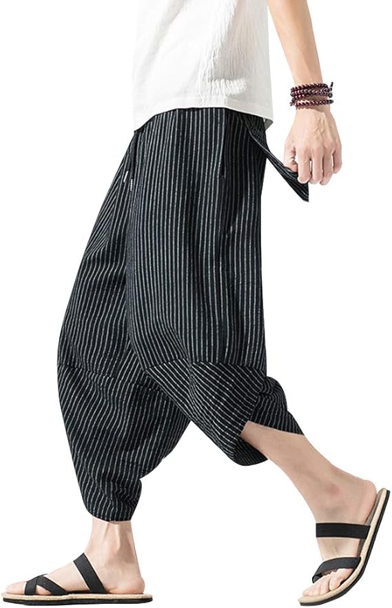 Amazon サルエルパンツ メンズ 大きいサイズ ワイドパンツ スウェット 夏 ズボン 袴パンツ リネン ヒップホップ ボーダー ファッション 麻 七分丈 九分丈 カジュアル ゆったり 通気性 黑 5xl ロングパンツ 通販 Amazon サルエルパンツ メンズ 大きいサイズ ワイドパンツ スウェット 夏 ズボン 袴パンツ リネン ヒップホップ ボーダー ファッション 麻 七分丈 九分丈 カジュアル ゆったり 通気性 黑 5xl ロングパンツ 通販
