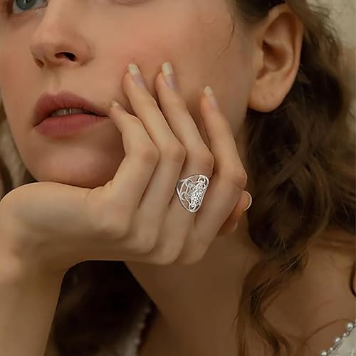 Miniatura 3 de UNIFT Metatron - Anillo de cubo para hombres y mujeres, de acero inoxidable, misterioso, geometría sagrada, arcángel, hexágrama, yoga, símbolos