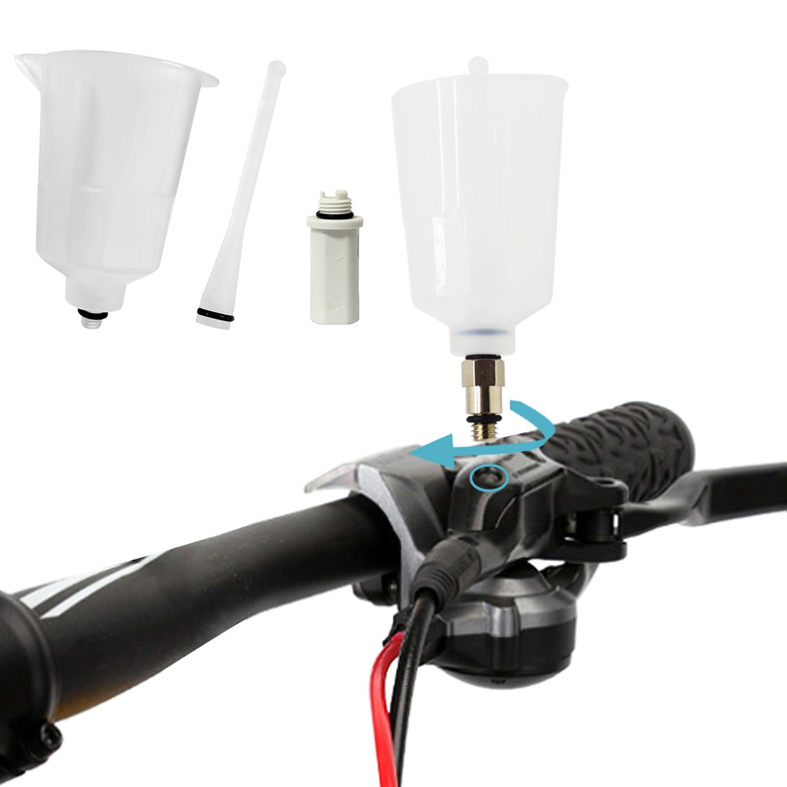 Bicycle Disc Brake Bleed Kit for Shimano Funnel Road Mountain Bike Disk Brake Oil Injector Funnel Adapter Bleeding Tool