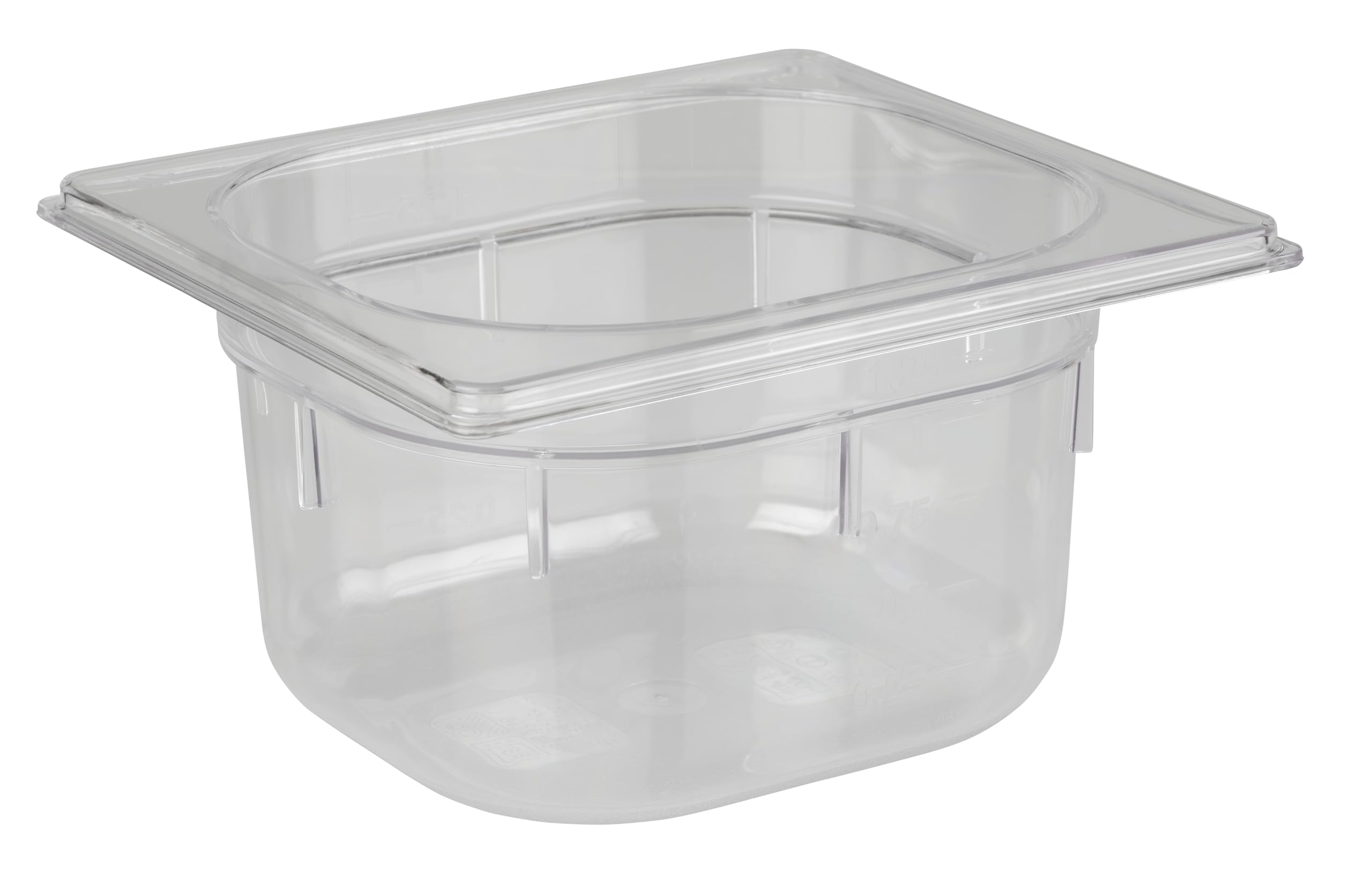 APS 82038 GN 1/6 Behälter, 17,6 x 16,2cm, Tiefe: 100 mm, Polycarbonat, 1,5 Liter