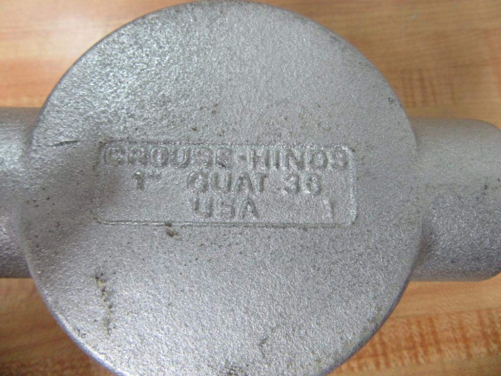 GUAT36 Electrogalvanized and Aluminum Acrylic Paint Feraloy Iron Alloy Conduit Outlet Box With Cover 3 Inch 15.5 Cubic-Inch Series GUAT Condulet