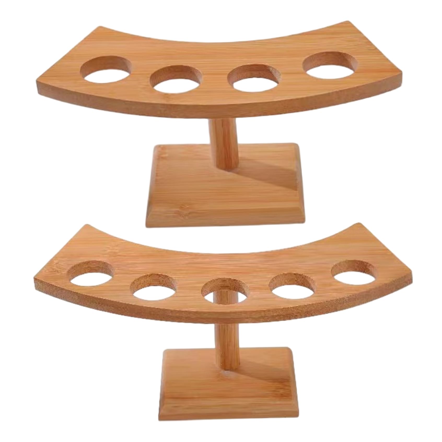 Support de rouleau de sushi en bambou 4 emplacements pour présentoir de buffet