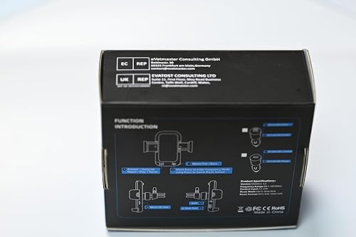 Miniatura 10 de Magift Adaptador Bluetooth para automóvil adaptador Bluetooth PD de 20 W ventilación de aire y tablero soporte para teléfono transmisor Bluetooth FM