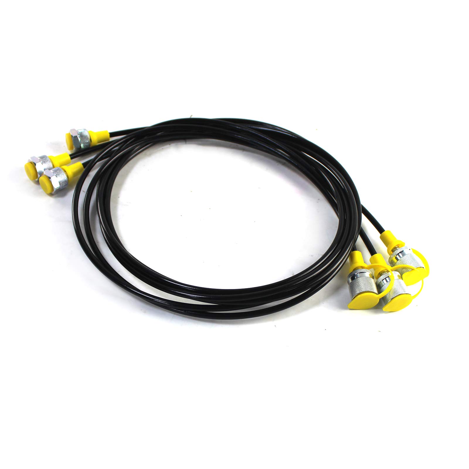 SINOCMP Hydraulic Pressure 3 Test Hoses 164cm Long Hydraulic Pressure Gauge Test Hoses, 3 Month Warranty