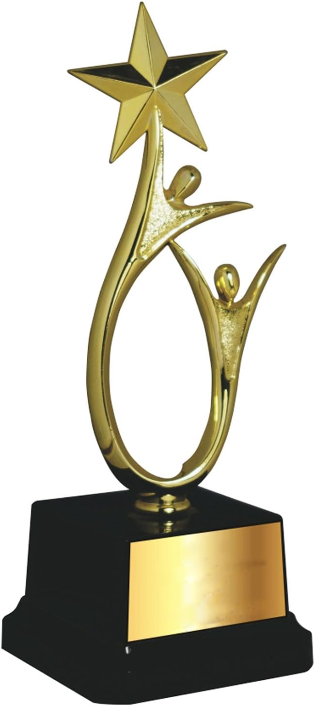 Trophy Mall Shinning Star Trophy (7 Inch Height)- with Free Customizable/Printable Paper - Now for The First Time on Amaozn - Customize Your OWN Trophy @ The Convenience of Your Home !