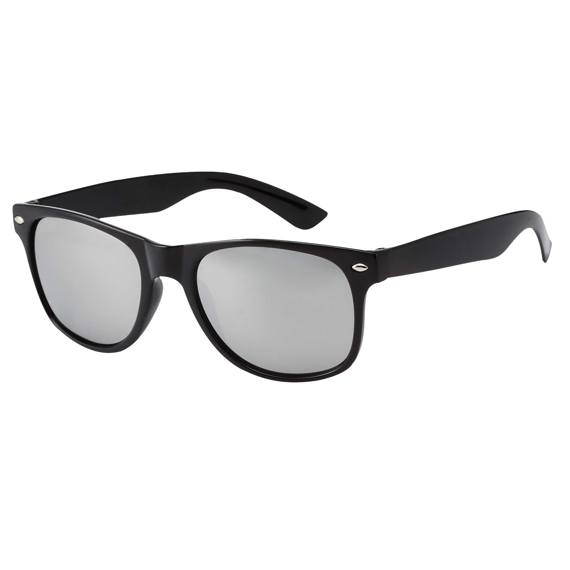 Asvp Shop Men's Black/Silver Mirror (Wf31) Asvp Shop® Wo Classic Sunglasses Shades Vintage Retro