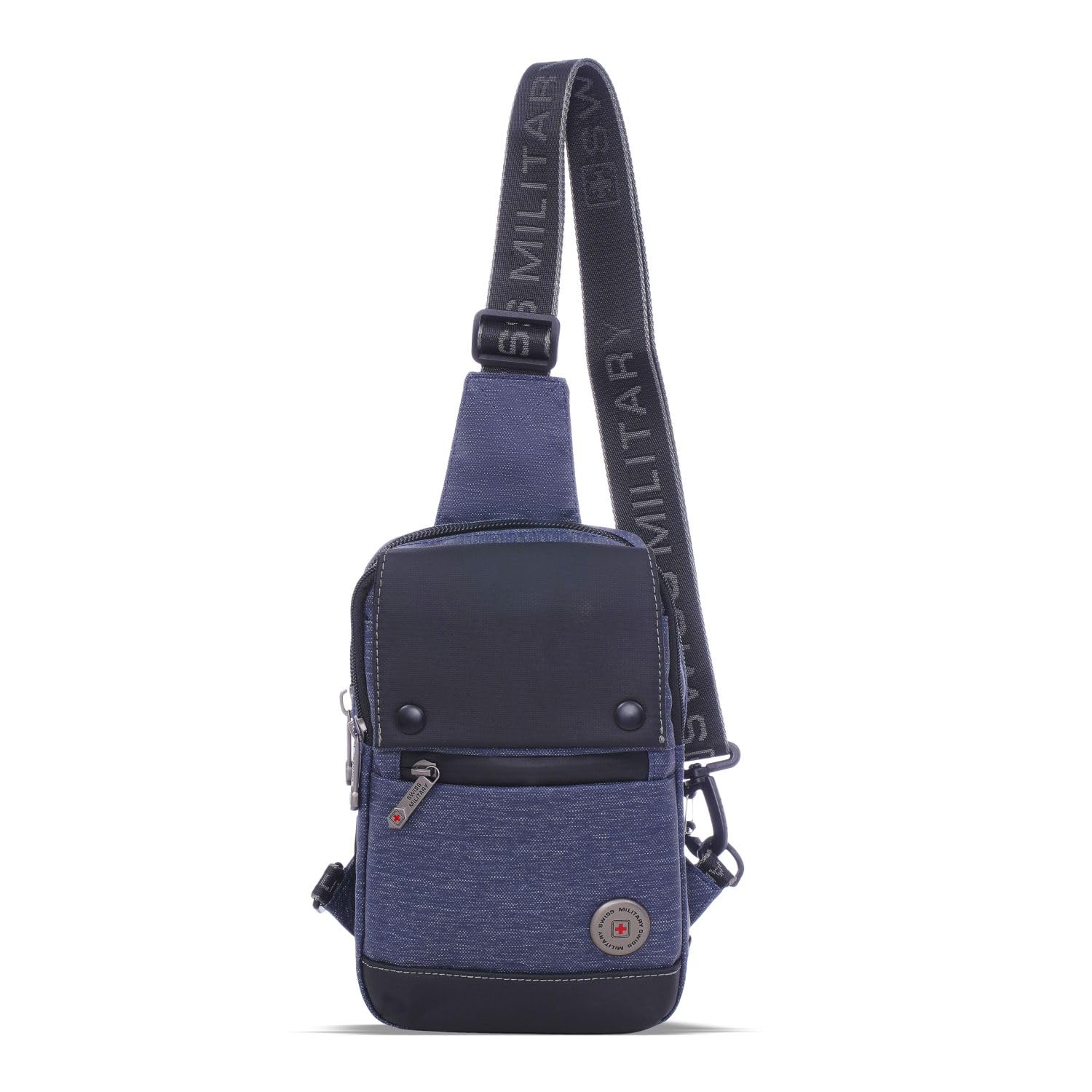 SWISS MILITARY Black Gold Collection Aquatic Crossbody Sling Bag with Adjustable Shoulder Strap, PU Coated Polyester, Quic... - Review, Price and Buying Guide