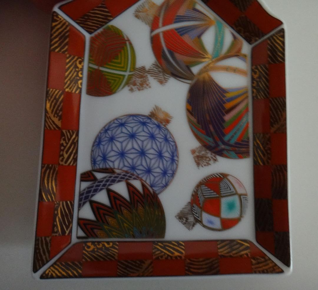 前畑陶器 庫山窯 色絵手まり 羽子板皿 中皿5枚 お正月 お祝い 前畑 前畑陶器 庫山窯 色絵手まり 羽子板皿 中皿5枚 お正月 お祝い 前畑