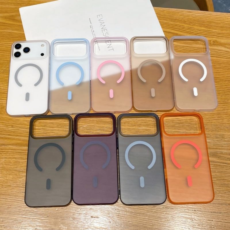 Coque super fine pour iPhone 17 Pro Max Caseative couleur unie gris mat - 2
