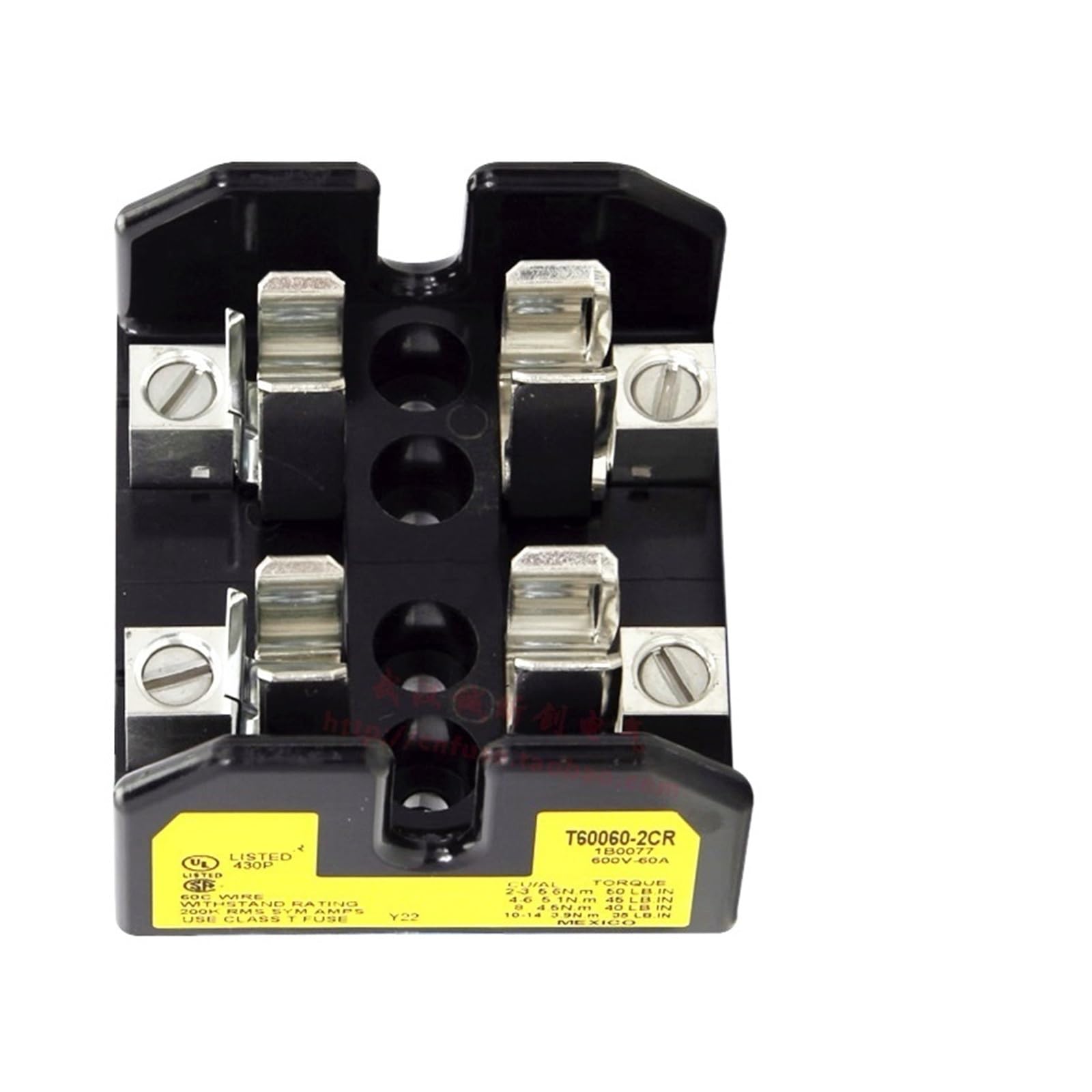 Base fusible T60060-3CR T60060-2CR-1CR 60A 600V (Color : T60060-3CR)