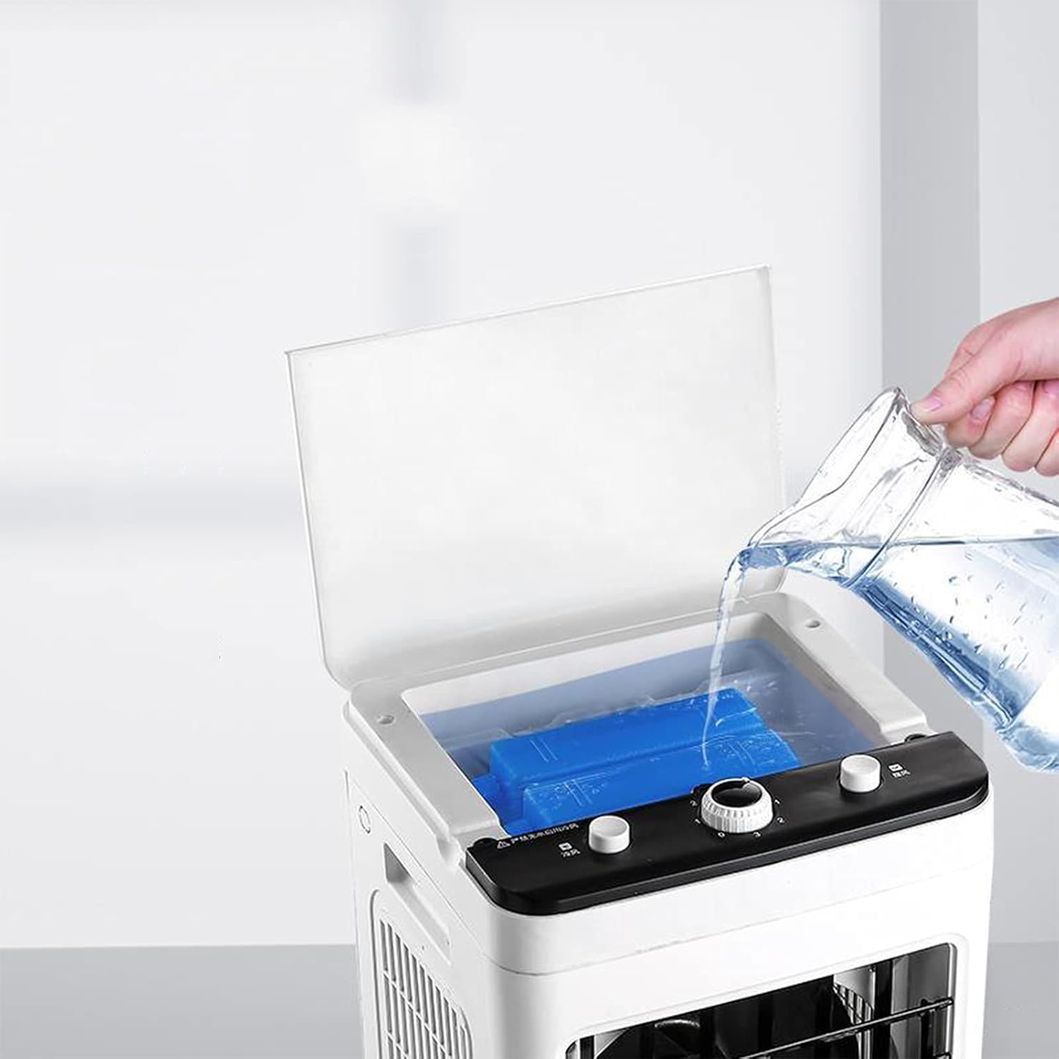 Cool Mist Humidifier Air Cooler Top Fill Energy Saving Adjustable Mist Mode Infrared Remote Control Timing Function with 20 Litre Water Tank Capacity (8000 Remote Control Version)