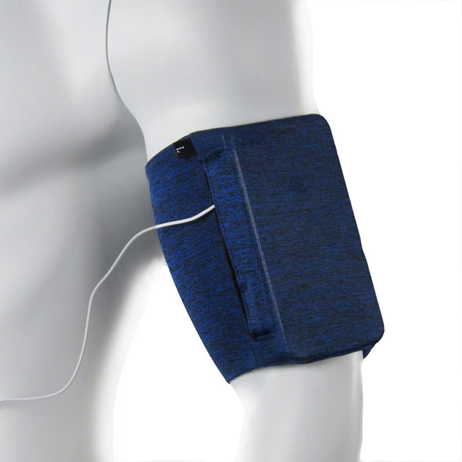 JINGYAN Custodie e cover per cellulari Outdoor Ultralight Zipper Pocket Braccio da uomo Borsa polso Uomo Donna Gym Bracciale Portafoglio Accessori sportivi(Blue)