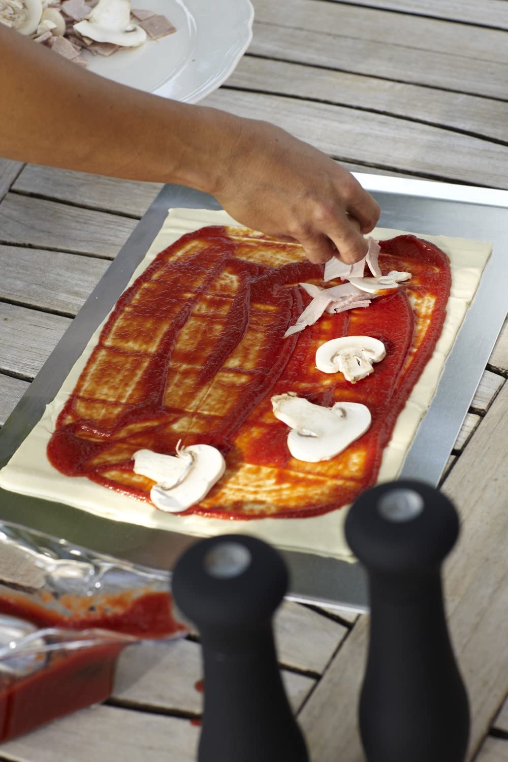 Weber Pietra per pizza 30 x 44 cm, 17843, marrone