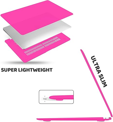Miniatura 10 de Anban Funda compatible con MacBook Air de 13 pulgadas M1 2022 2021 2020 2019 2018 versión A2337 A2179 A1932 Touch ID, funda rígida de plástico para