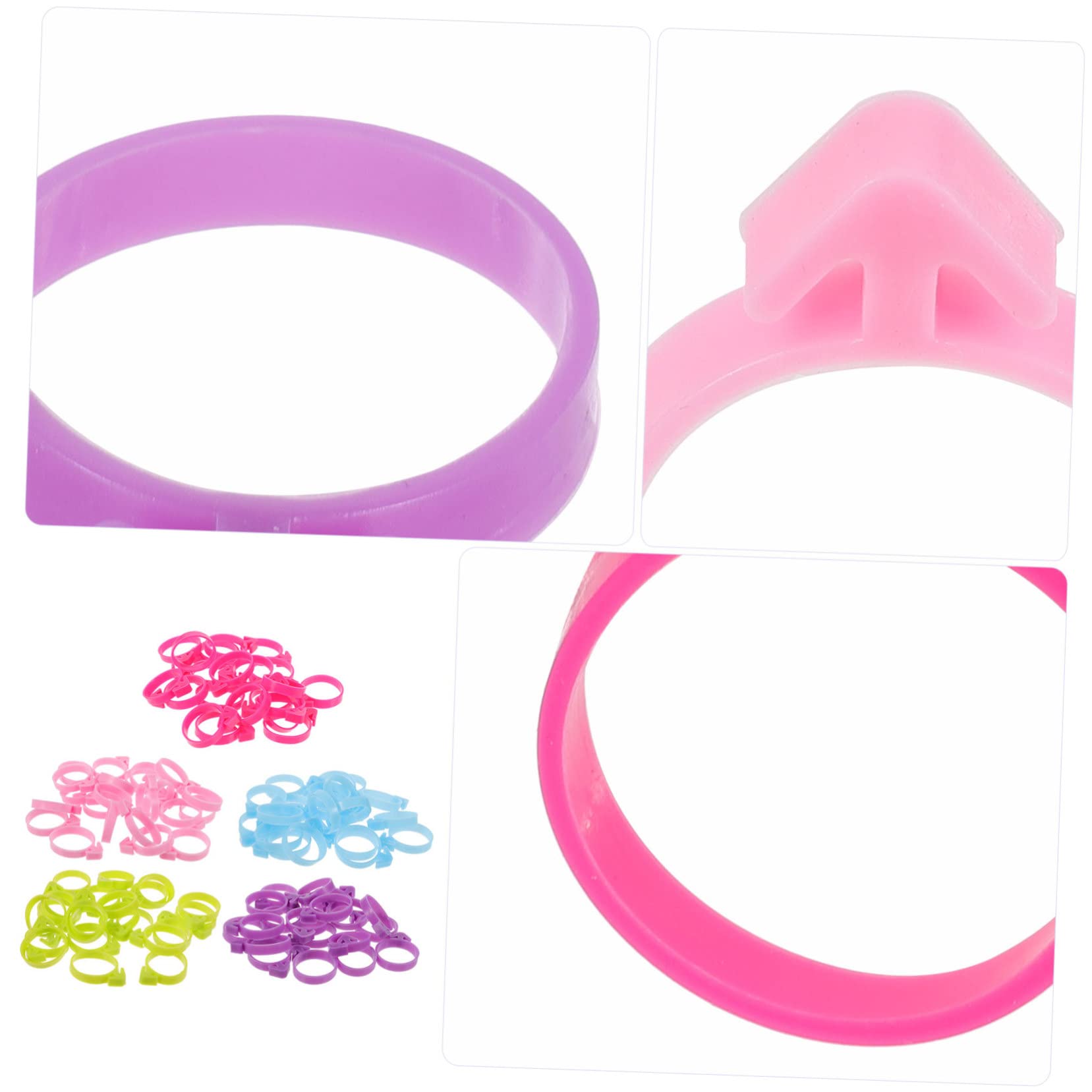 Cabilock 400piezas Clips para Bolsas De Pastelería Reutilizables Anillos De Sellado para Manga Pastelera De Repostería